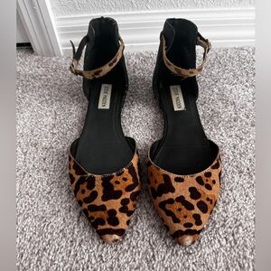 Steve Madden Leopard Calf Hair Flats